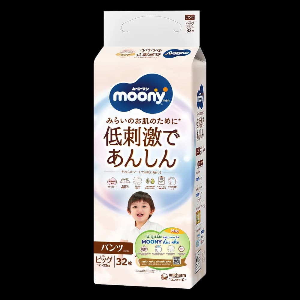 Bỉm Moony Moony 3S Size XL