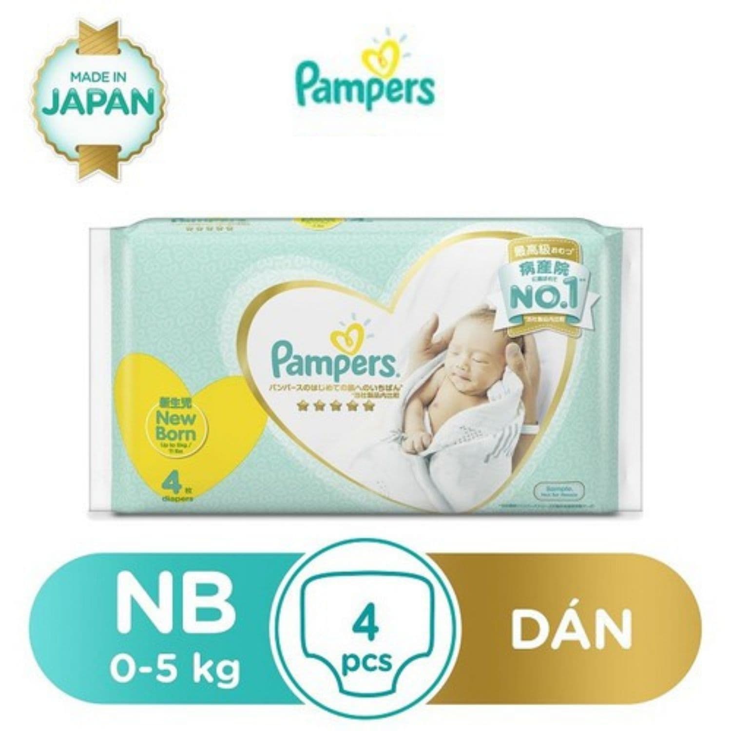 Bỉm Pampers Pampers Ngon Giấc Sơ sinh