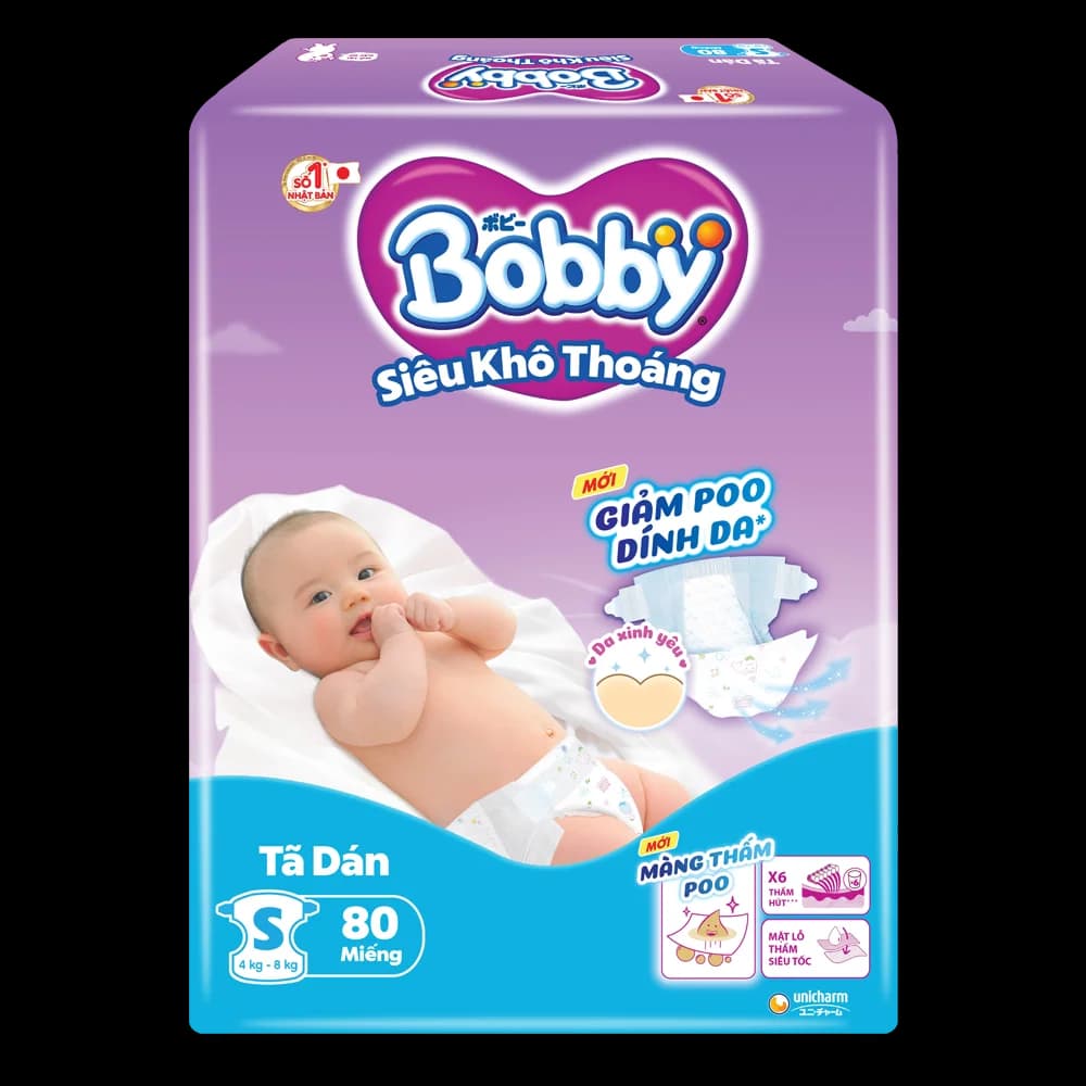 Bỉm Bobby Size S